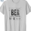 Berlin T-Shirt -BER-Airport-Code-T-Shirt-Silver-Grey-World-Explorer